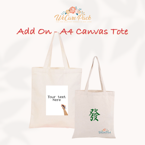 Ala Carte : A4 Tote Bag (customisable)